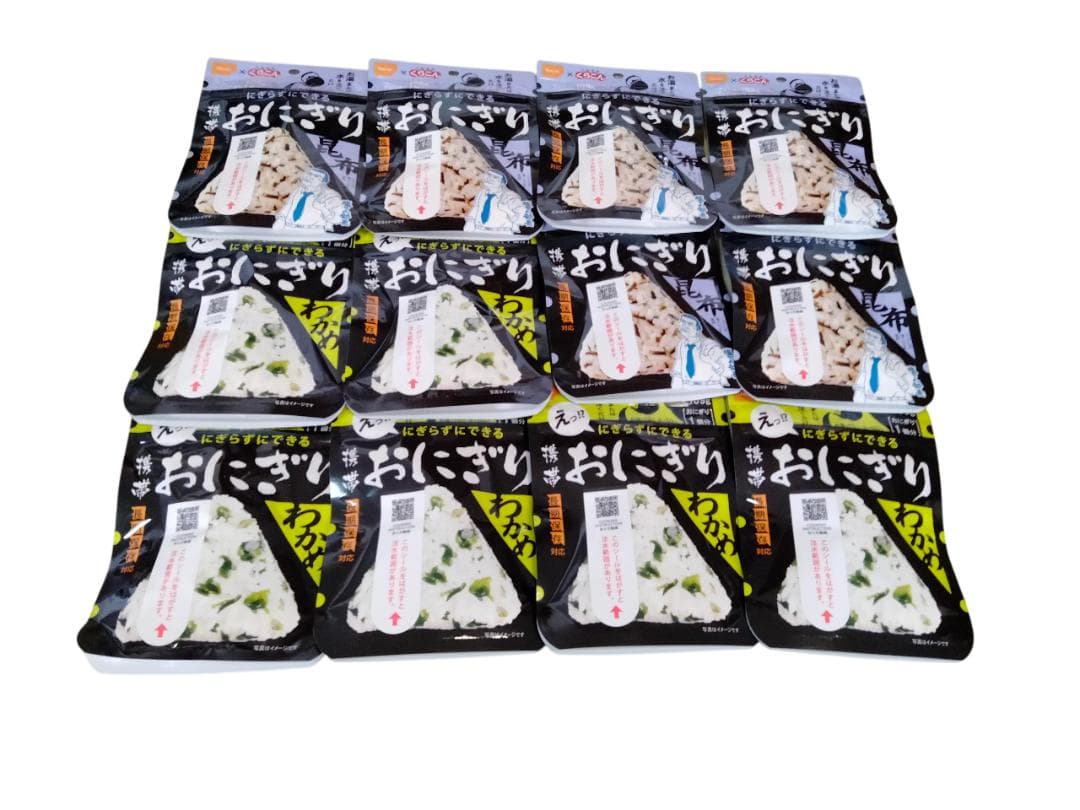 【Atko☆】尾西食品 携帯おにぎり 昆布&わかめ60個セット