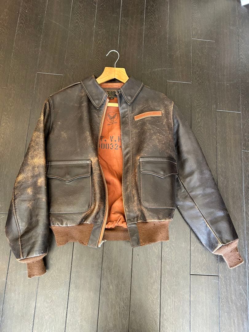 リアルマッコイズ　A-2 レザー　フライトジャケット　36