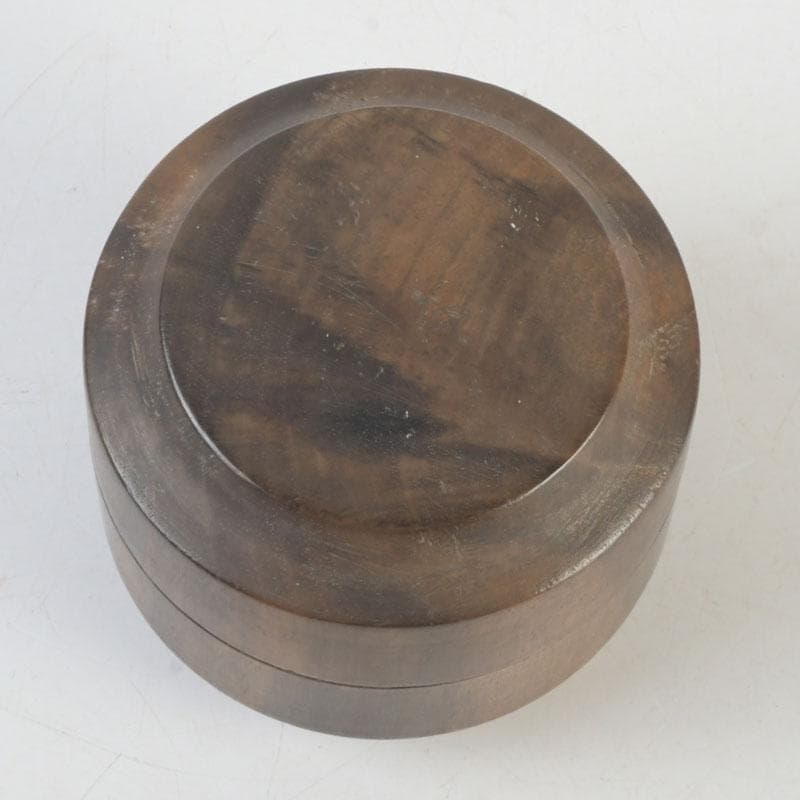 茶道具　黒柿製　雪吹　棗　V　9852