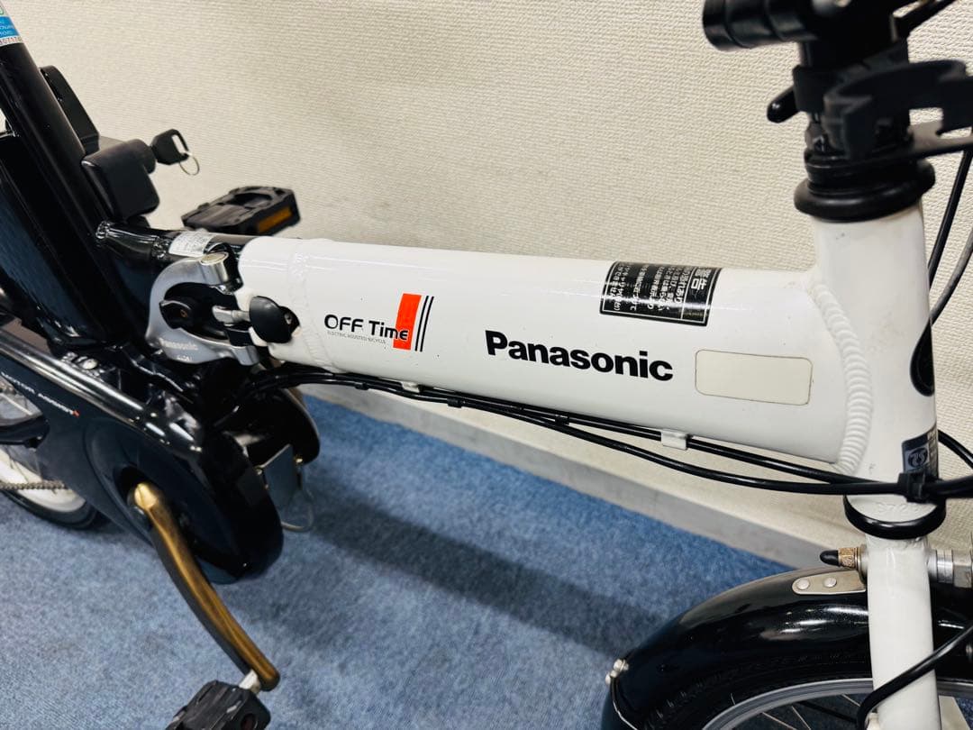 パナソニック オフタイム 折りたたみ 16Ah 電動自転車中古G72G53757