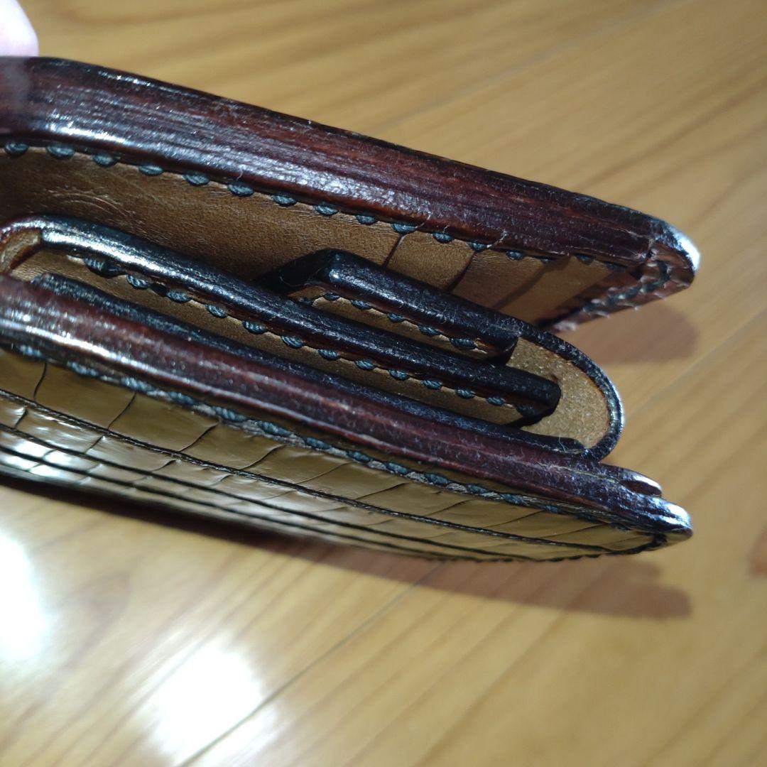 今月限定価格　ビーズ屋公ちゃん　クロコ茶　財布