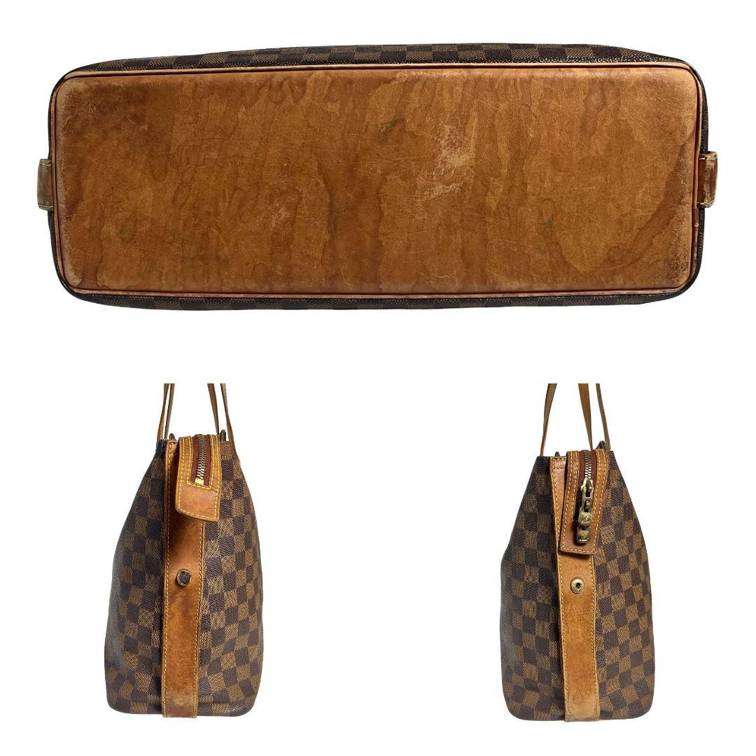 【鑑定済】ルイヴィトン　ダミエ　コロンビーヌ　トートバッグ　ショルダーバッグ　茶