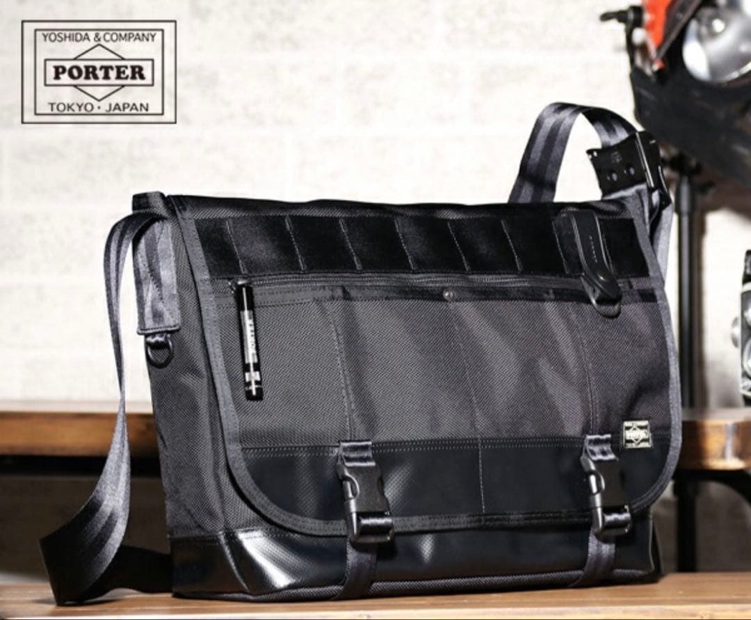 【極美品】ポーター ヒート メッセンジャーバッグL B4収納