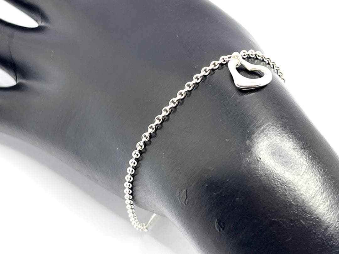 c882 美品　ティファニー　オープンハート　ブレスレット　シルバー　925