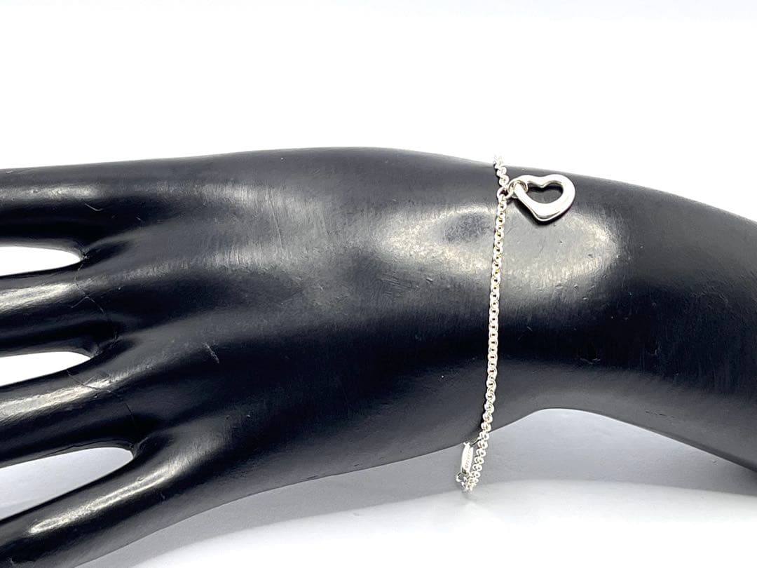 c882 美品　ティファニー　オープンハート　ブレスレット　シルバー　925