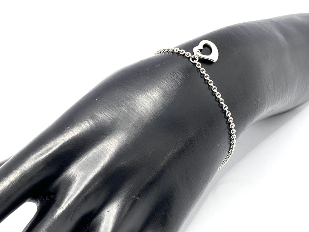 c882 美品　ティファニー　オープンハート　ブレスレット　シルバー　925