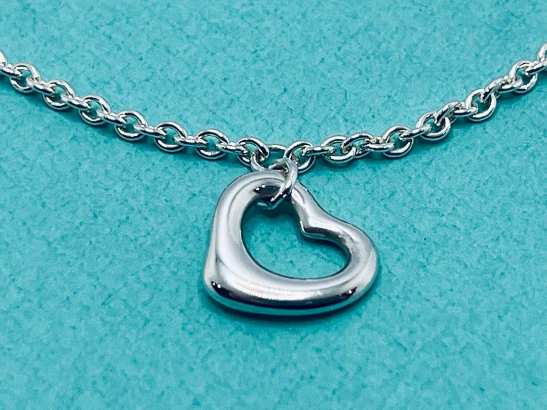 c882 美品　ティファニー　オープンハート　ブレスレット　シルバー　925