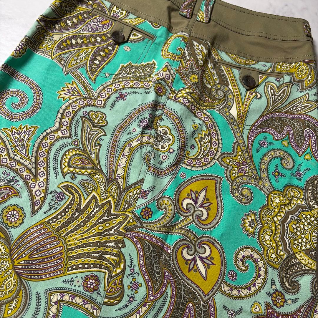 未使用タグ付き ETRO ペイズリー柄 スカート 大きいサイズ 42 XL