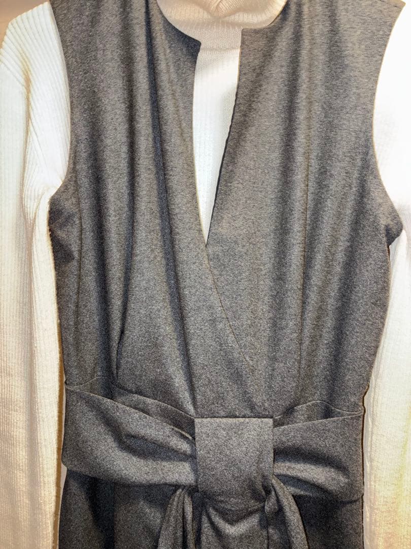 最終価格セリーヌ CELINEフランス製ジャンパースカートノースリーブワンピース