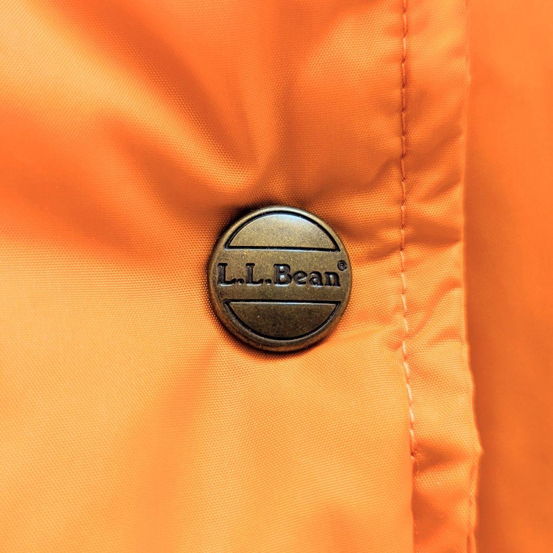 USED美品 L.L.Bean グースダウンベスト レディースM相当 オレンジ系