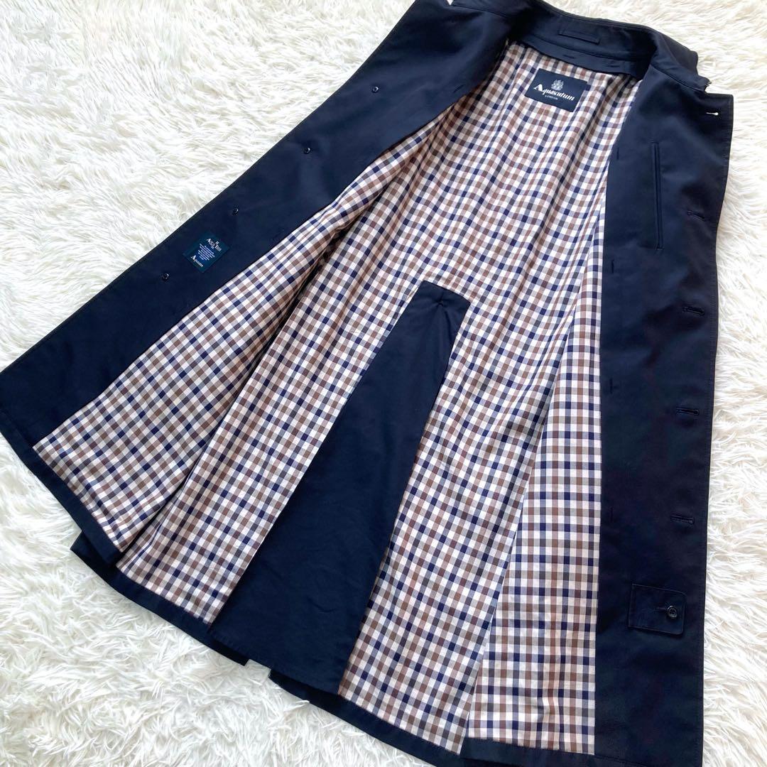 Aquascutum トレンチコート　シングル　ベルト　アクアテックII