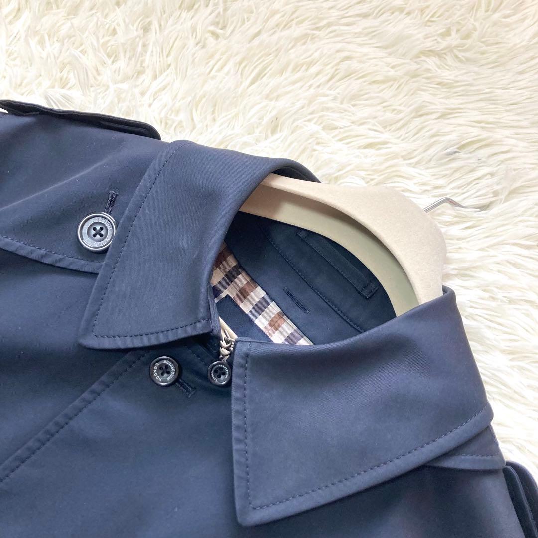 Aquascutum トレンチコート　シングル　ベルト　アクアテックII