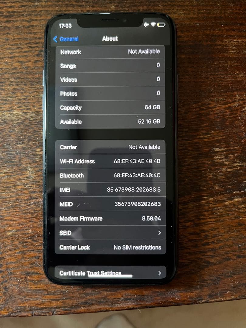 スマートフォン本体 I phone x 64gb sim free