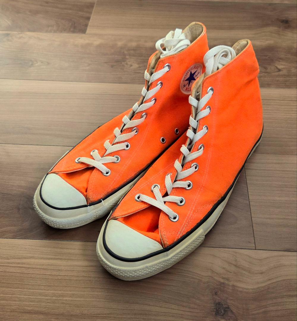 80s usa converse コンバース オールスター ハイ オレンジ レア