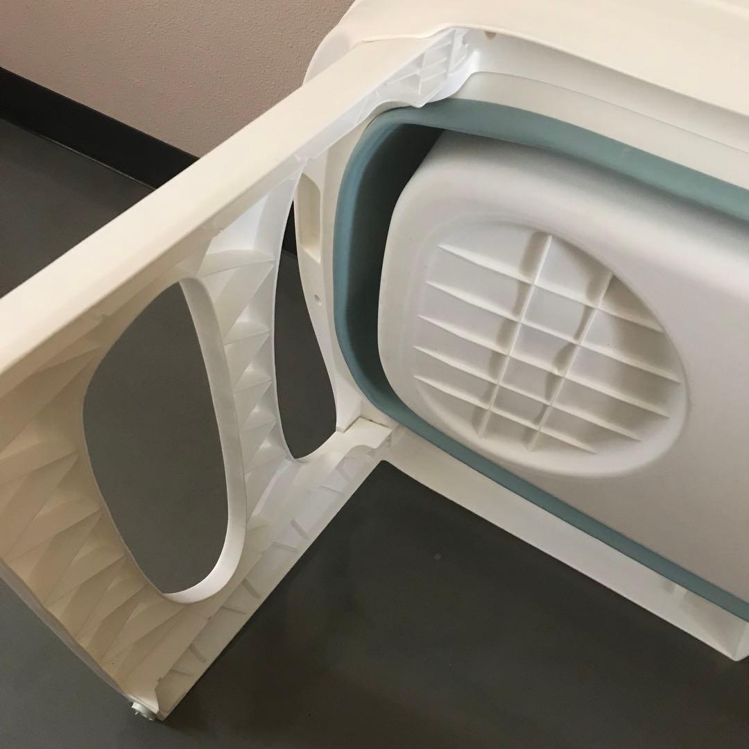 簡易浴槽（折りたたみ式1.4m） 青と白 中古