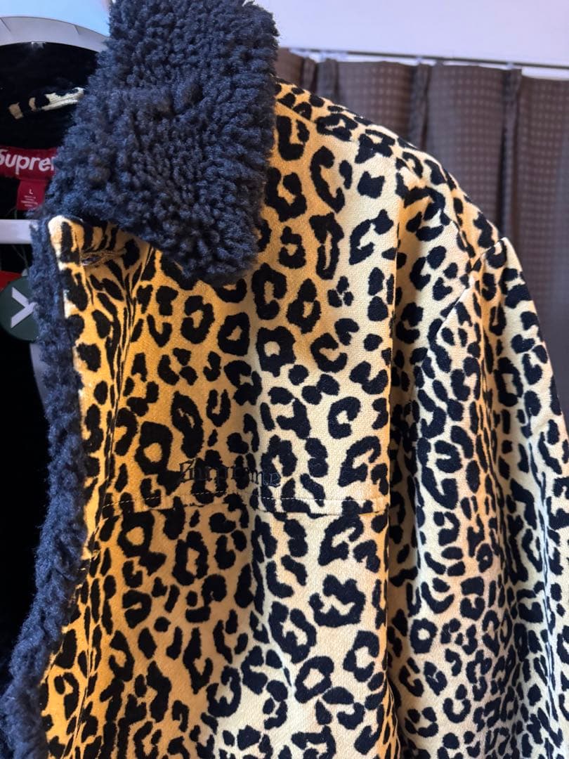 ジャケット・アウター Supreme Uncut Corduroy Car Coat Leopard