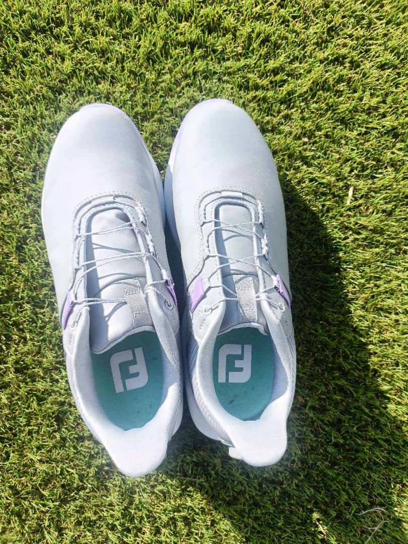 【美品】フットジョイ　女性用ゴルフシューズ23.5センチ　グレー　1回使用のみ