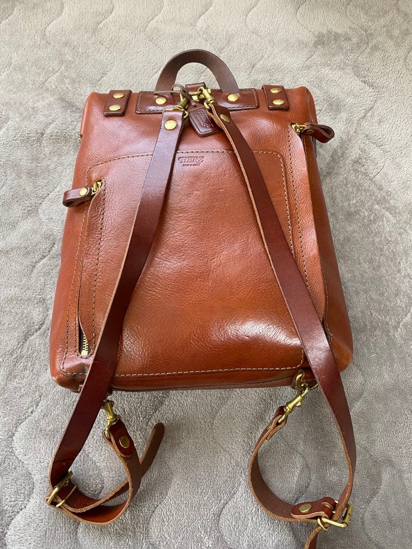 【お値下げ】HERZ ラックスリュック R-143-N ブラウン(内ポケット付)