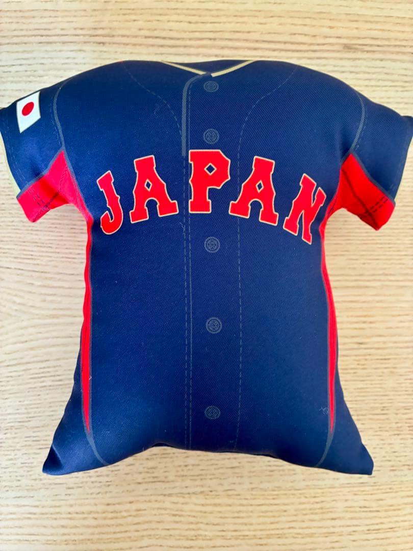 大谷翔平 侍ジャパン ユニフォーム ミズノ製　ユニホーム型クッションオマケ付き
