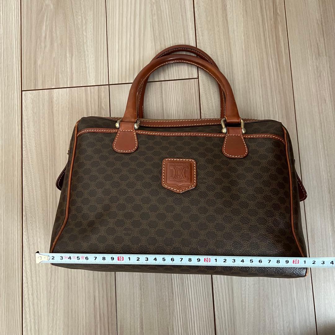 オールドセリーヌ マカダム柄 ボストンバッグ ヴィンテージ old celine