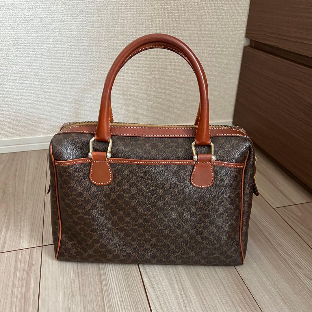 オールドセリーヌ マカダム柄 ボストンバッグ ヴィンテージ old celine