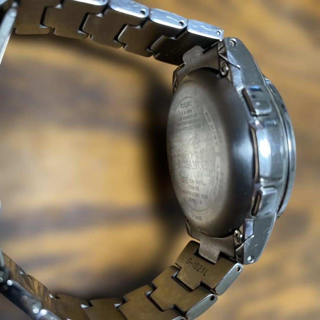 【稼働品】CASIO Oceanus クロノグラフ ソーラー電池