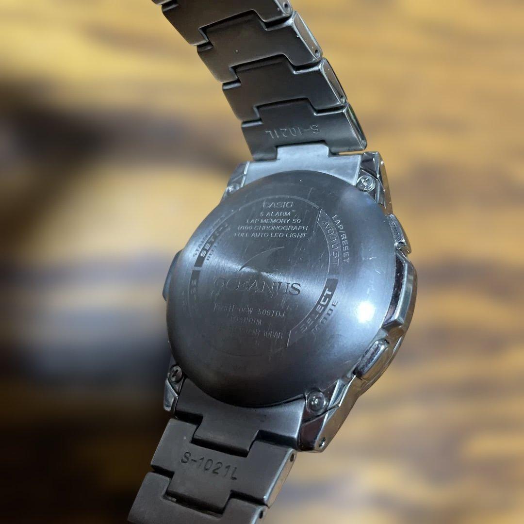【稼働品】CASIO Oceanus クロノグラフ ソーラー電池