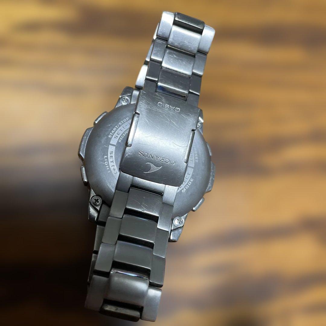 【稼働品】CASIO Oceanus クロノグラフ ソーラー電池