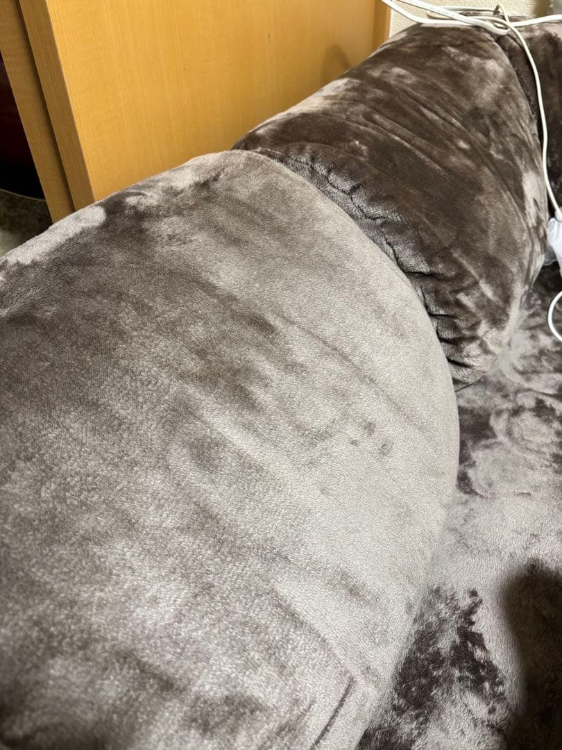 ベルメゾン　洗えるローソファ　ブラウン