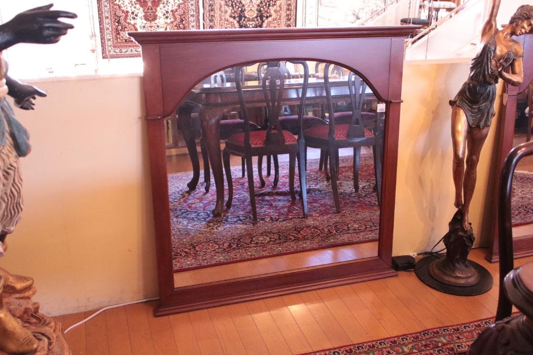 イタリア ウォールミラー 鏡 レトロ ヴィンテージミラー 大きめ