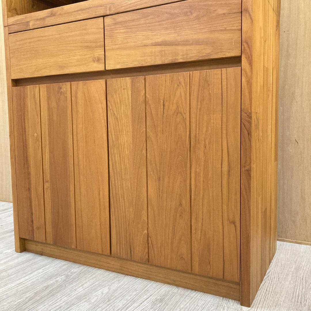 unico ウニコ ブレス　書棚　 カップボード 　食器棚　チーク無垢材