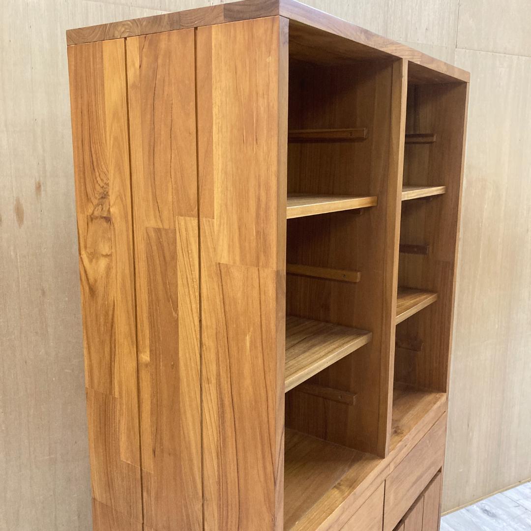 unico ウニコ ブレス　書棚　 カップボード 　食器棚　チーク無垢材