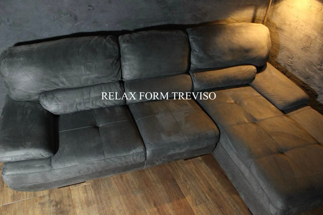 首都圏送無料〜TEREVISO24万トレビソ スモール レザテクス カウチソファ