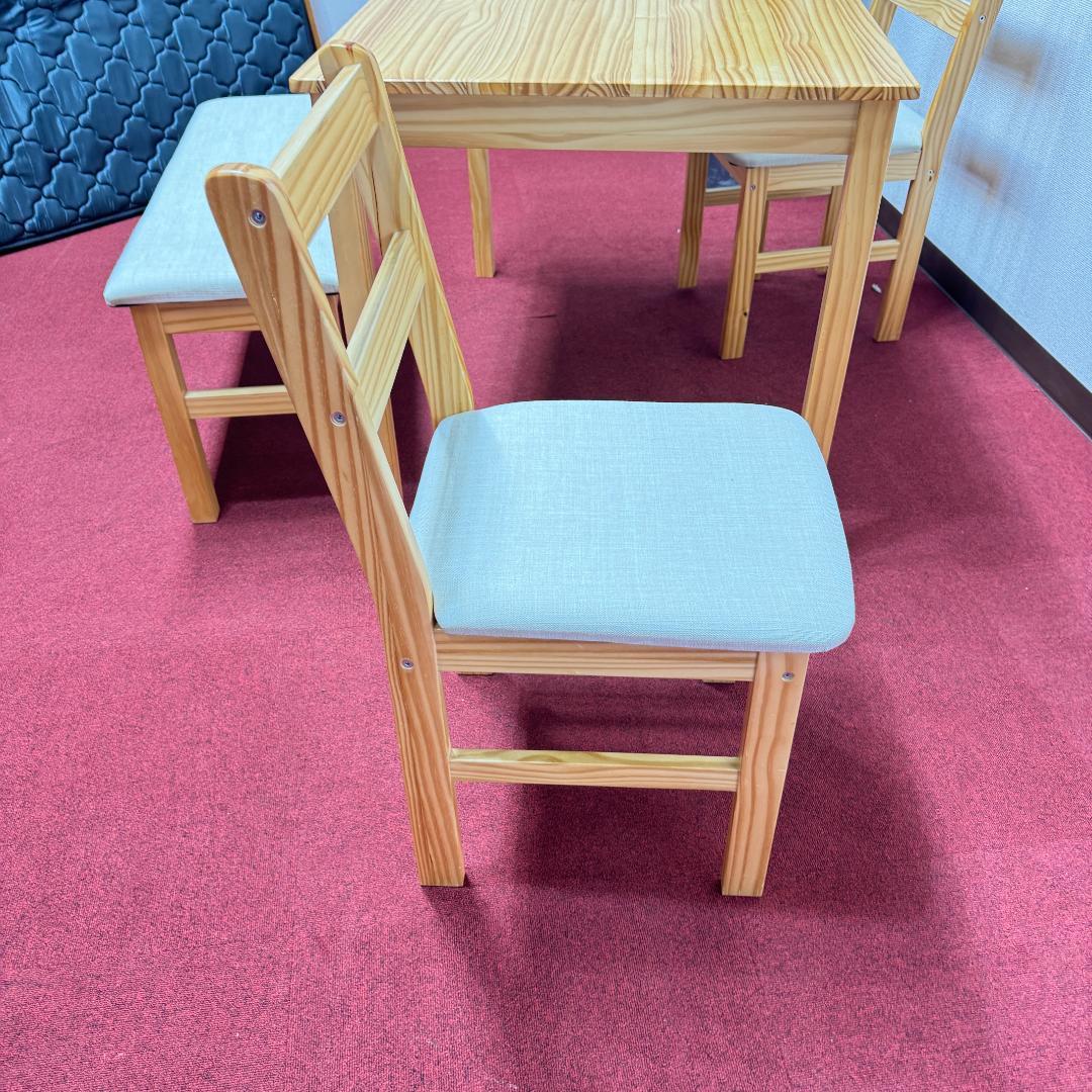 東京23区送料無料　美品4点ダイニングセット　ベンチ付き　オーク色