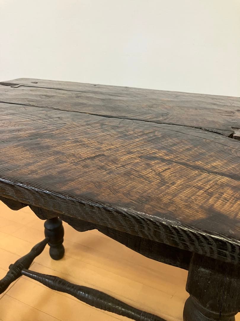 アンティーク/ヴィンテージ　テーブル　無垢材　古材　検】英国アンティーク
