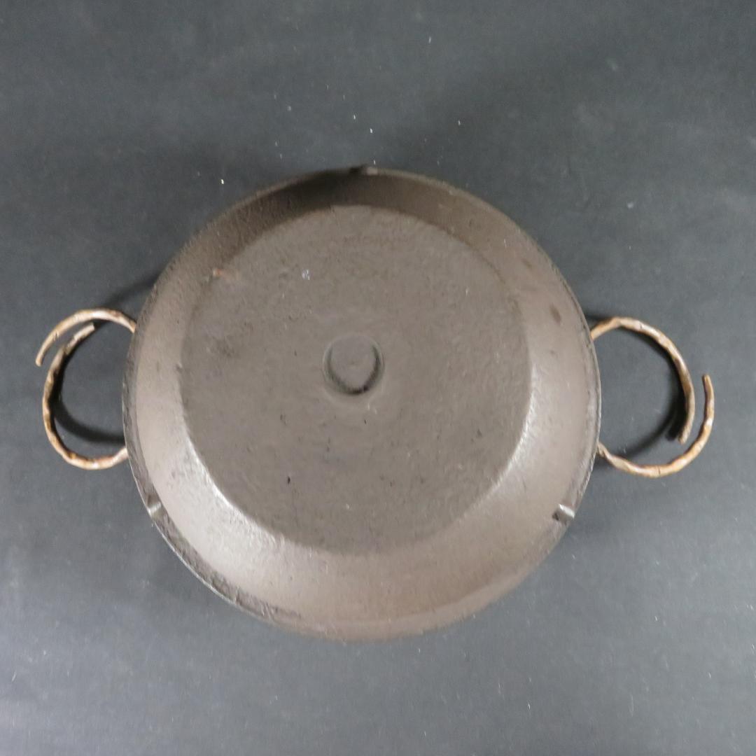 風炉釜 平丸釜 唐銅 切合鬼面風炉 釜師 畠春斎 風炉師 宗辰