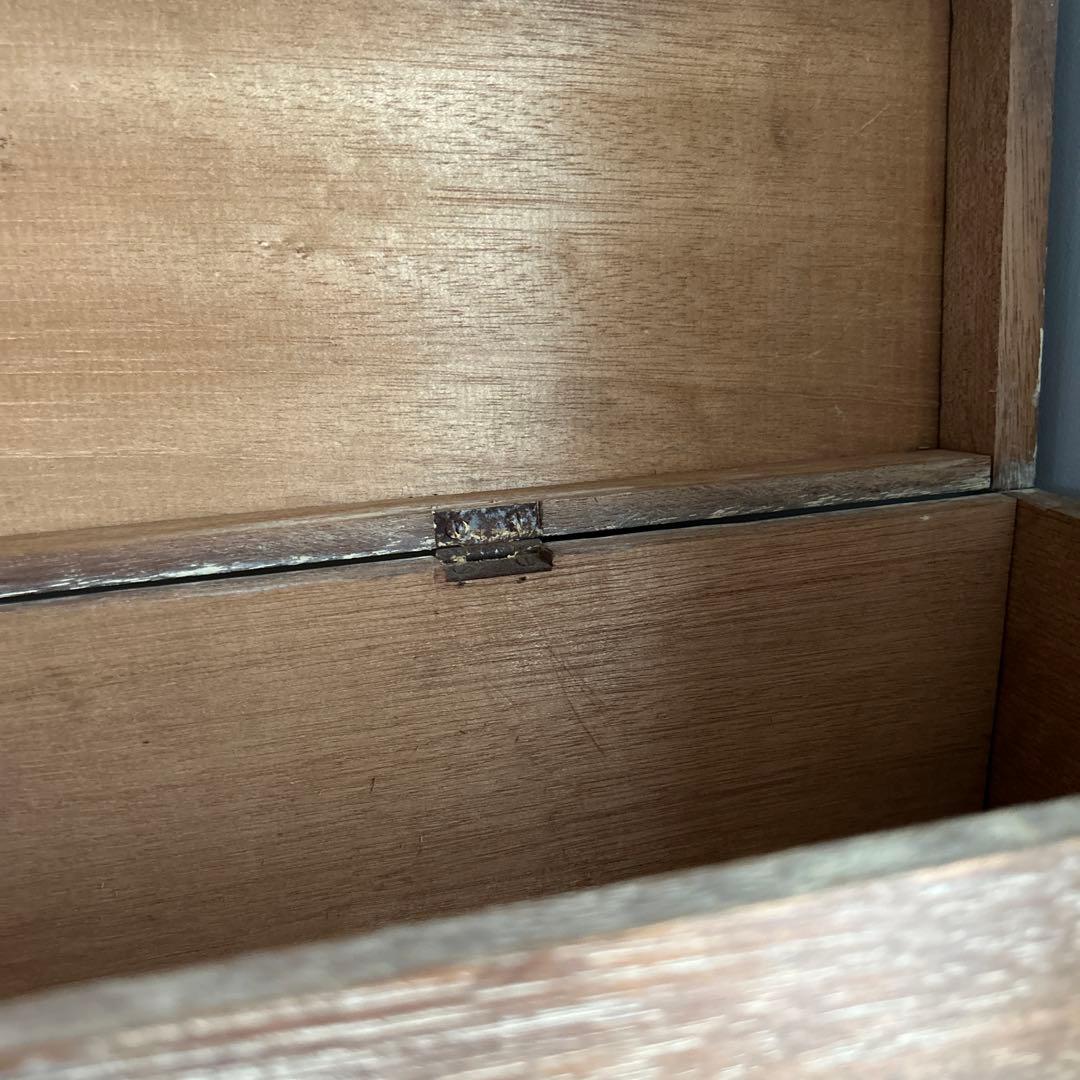 木箱 ケース ボックス 木製 レトロ 昭和 アンティーク ビンテージ 木 家具