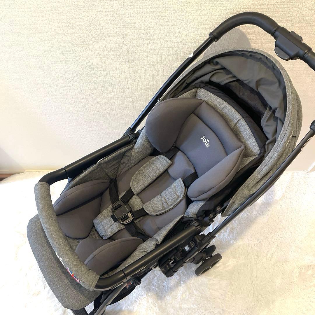 【美品】Joie スマバギ 4WD ベビーカー 両対面 AB型 グレー