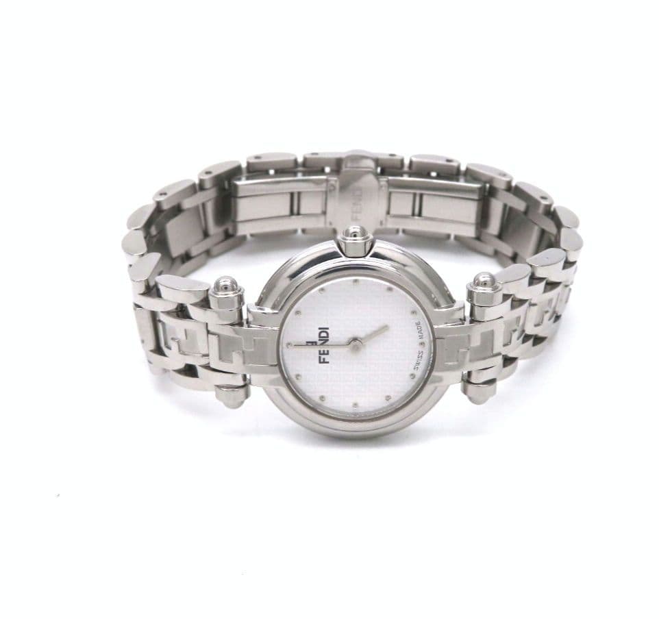 【750L】FENDI フェンディ時計 ホワイト ラウンド レディース☆極美品☆