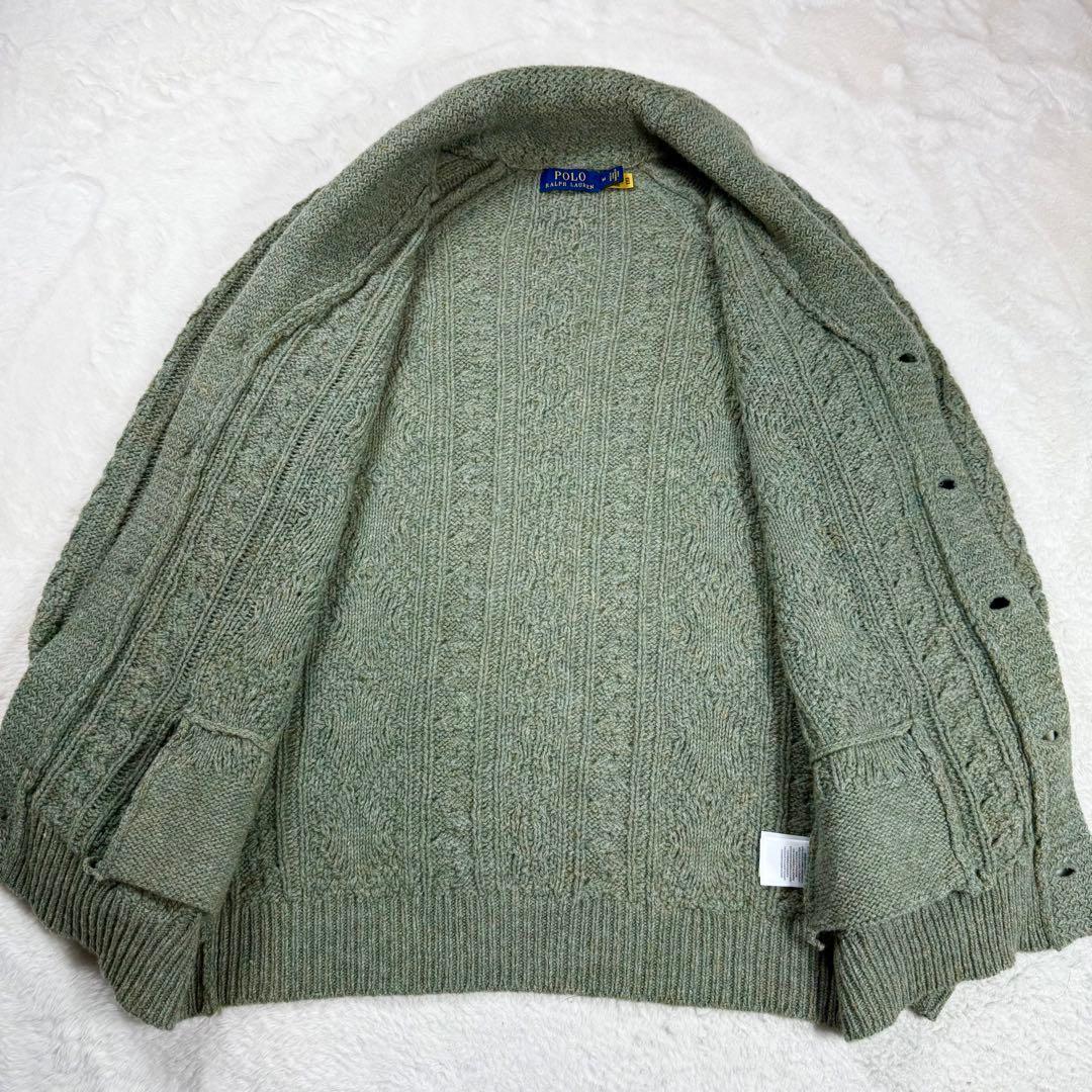 極美品 POLO RALPH LAUREN カシミヤ混 カーディガン 現行タグ