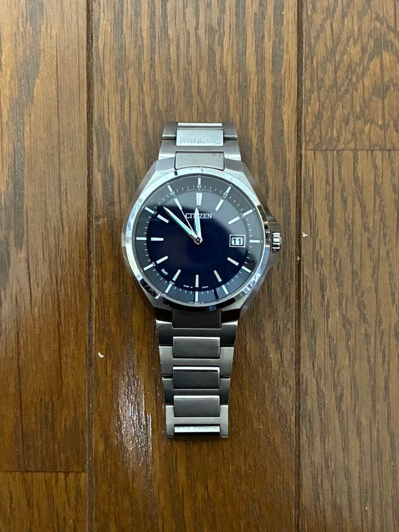 CITIZEN ダークブルー ステンレス時計