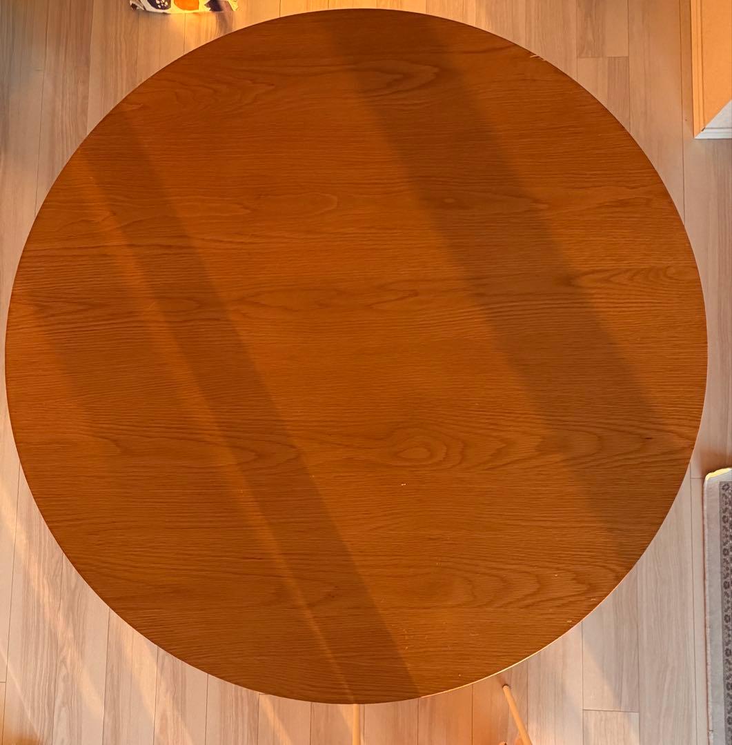 木製 円形 ダイニングテーブル