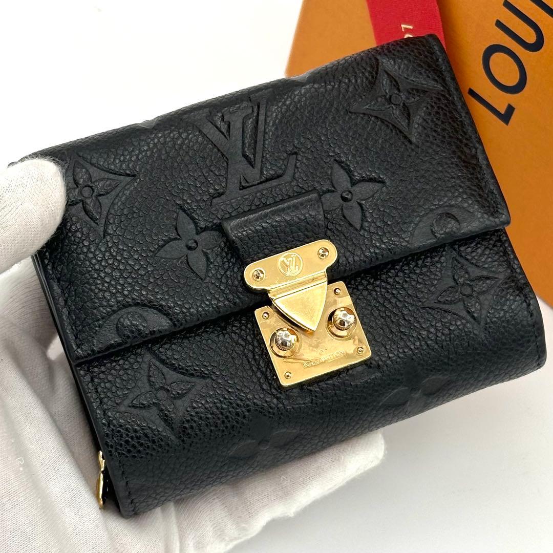 【極美品】ルイヴィトン アンプラント ポルトフォイユ メティス コンパクト 黒