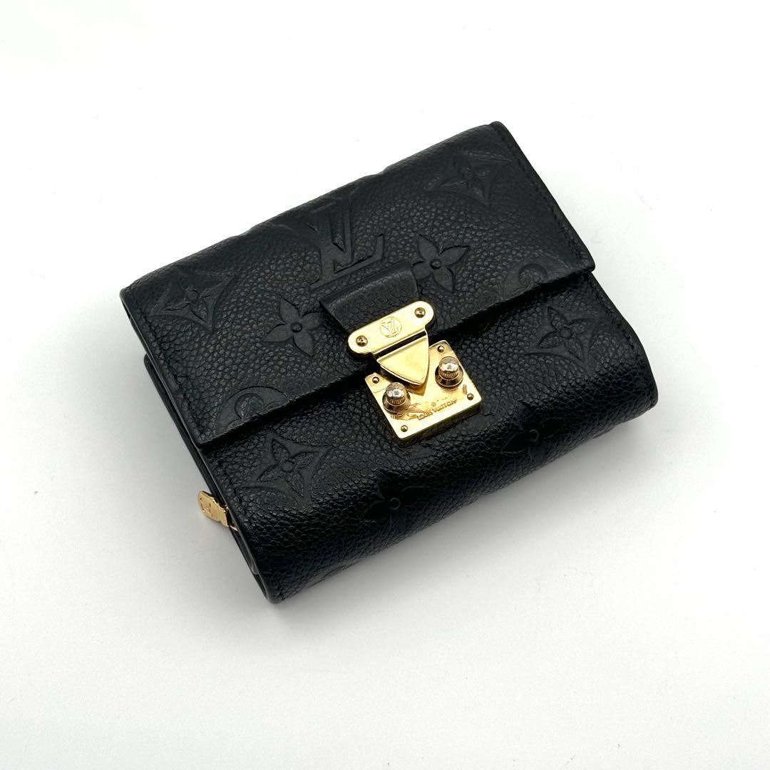 【極美品】ルイヴィトン アンプラント ポルトフォイユ メティス コンパクト 黒
