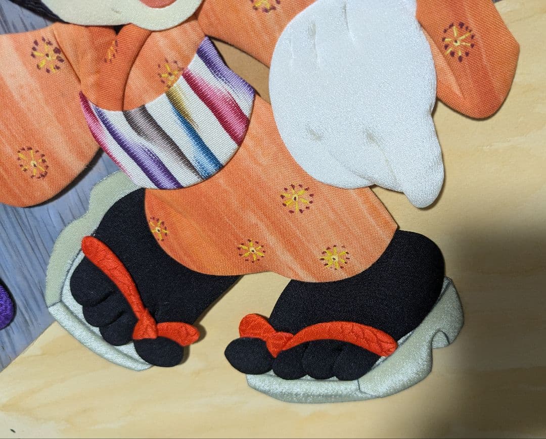 押し絵　ミッキー・ミニー お祭り