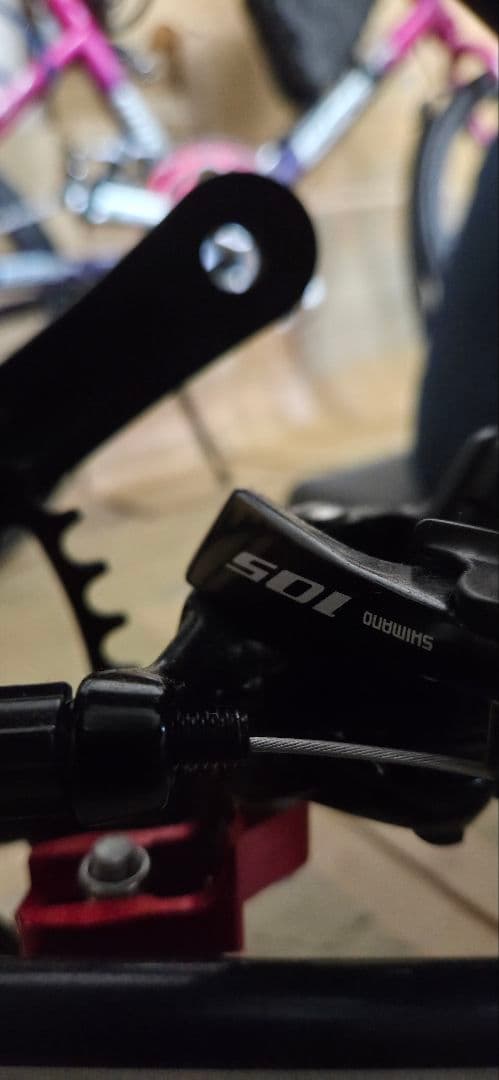 美品ターン スピードファルコ折りたたみ自転車フレーム 紺色