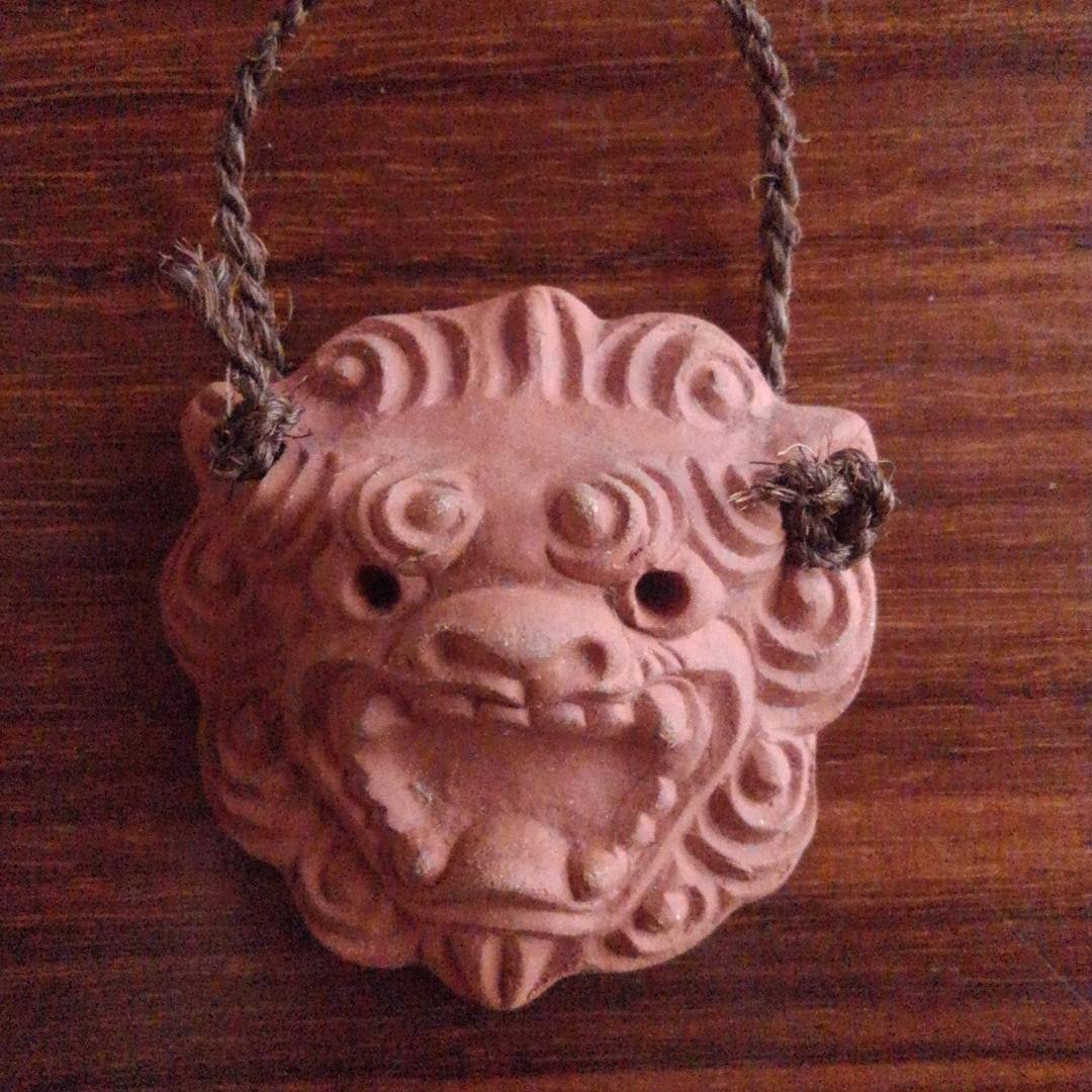 シーサー 1匹 やちむん 秀さん作