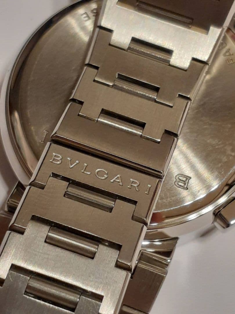 OH済　超美品　ブルガリブルガリI BB38SSCH クロノグラフ メンズ腕時計