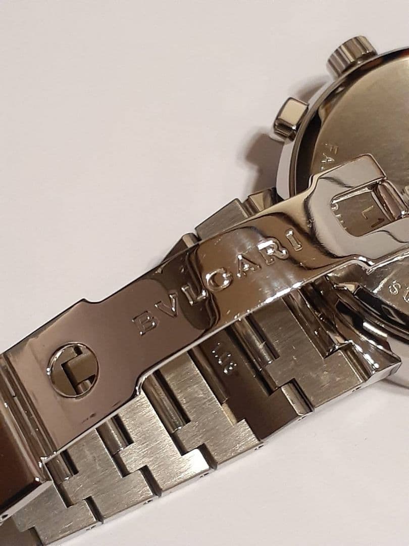 OH済　超美品　ブルガリブルガリI BB38SSCH クロノグラフ メンズ腕時計