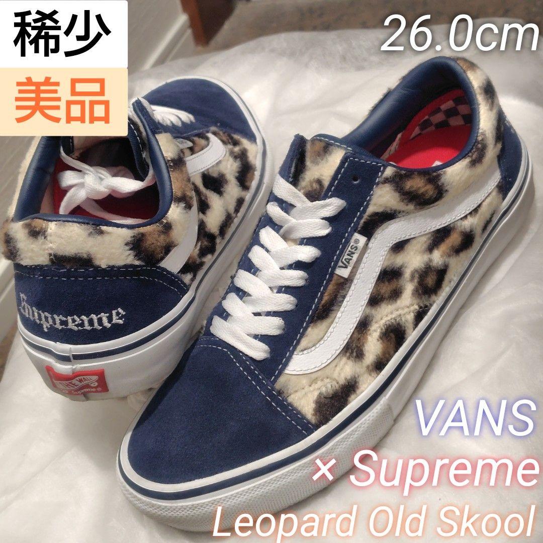 【稀少・美品】Supreme × Vans Leopard Old Skool